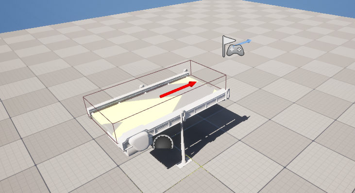 An image of the conveyor belt mesh and its panning texture.