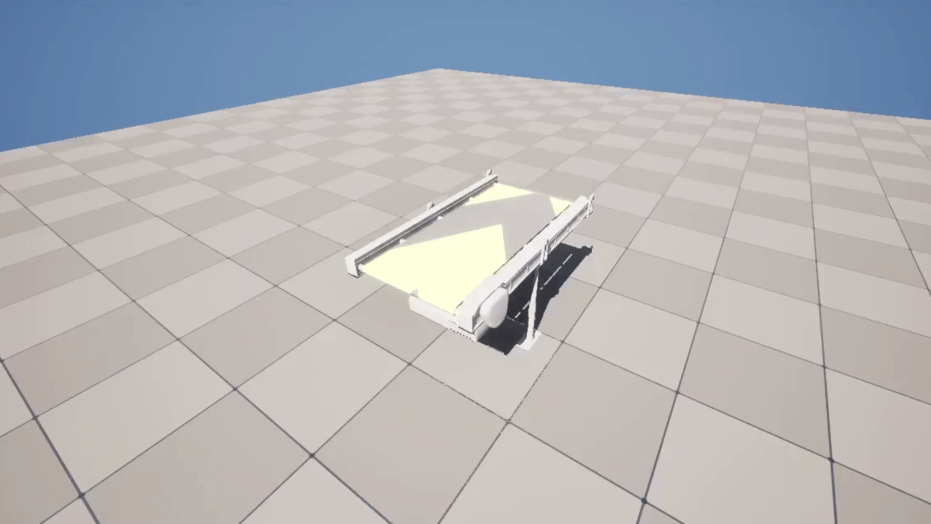 A short video illustrating the scrolling mask used for the conveyor belt model.